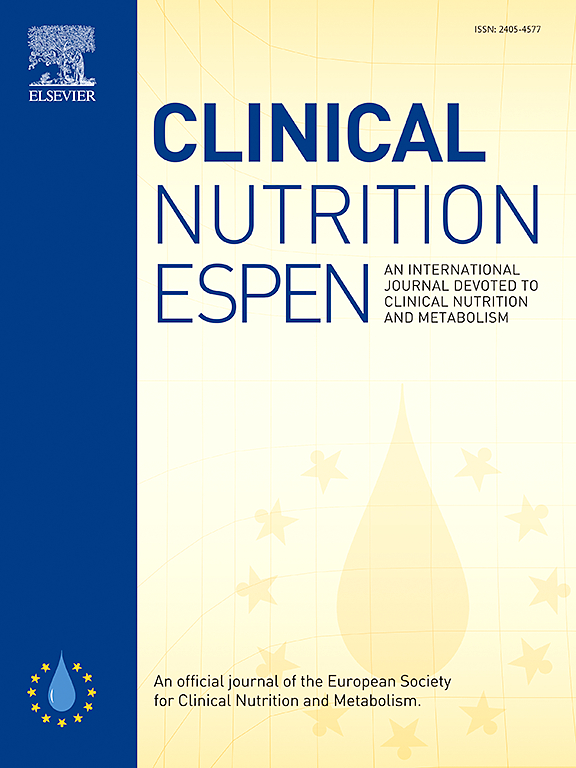 Go to journal home page - Clinical Nutrition ESPEN
